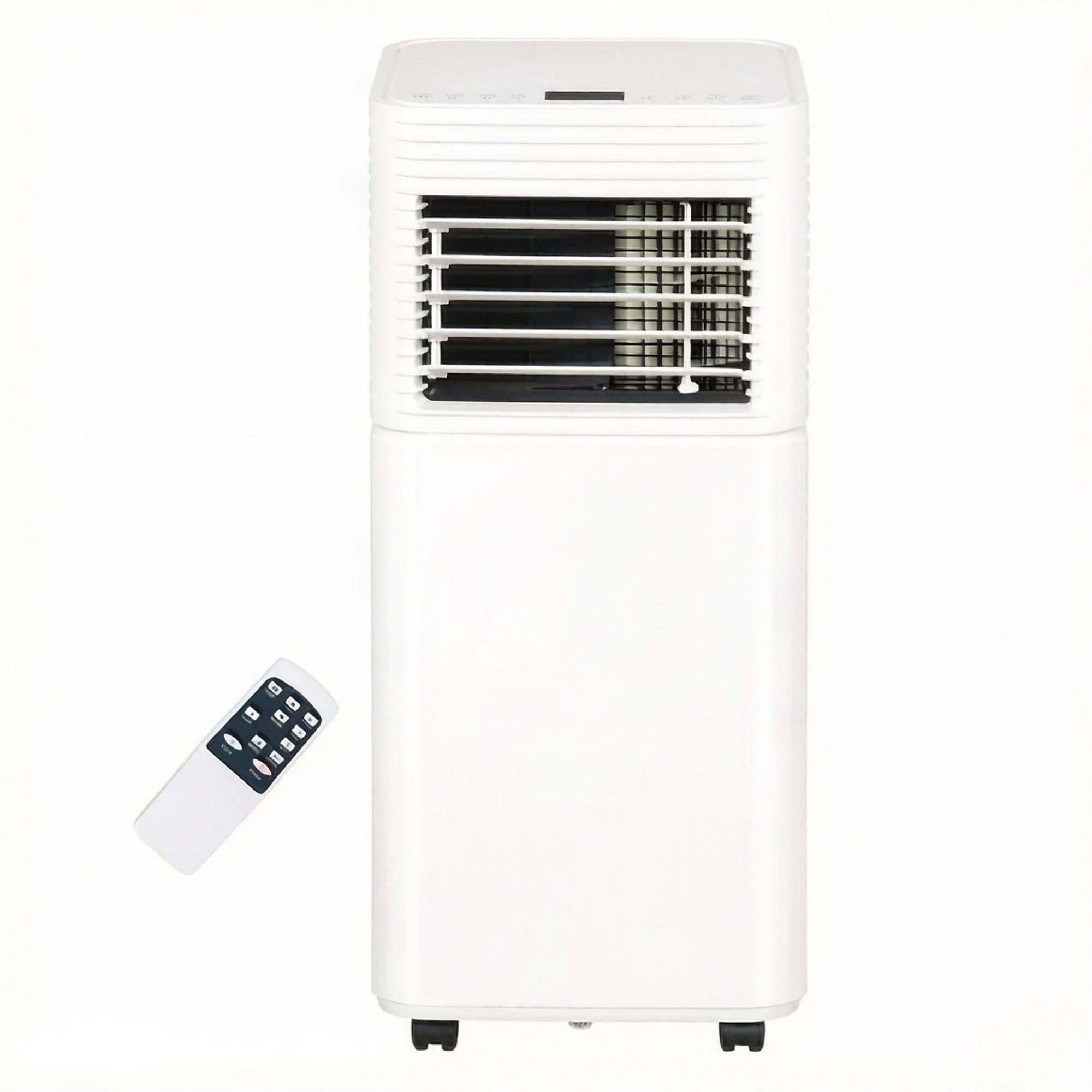 EdenDirect 8000 BTU Portable Air Conditioner for 350 Sq. Ft. Rooms, 3?in?1 Cool, Dehumidify, Ventilate Unit, White with Remote, 24-Hour Timer, Sleep Mode, Child Safety Lock and Mobile Wheels
